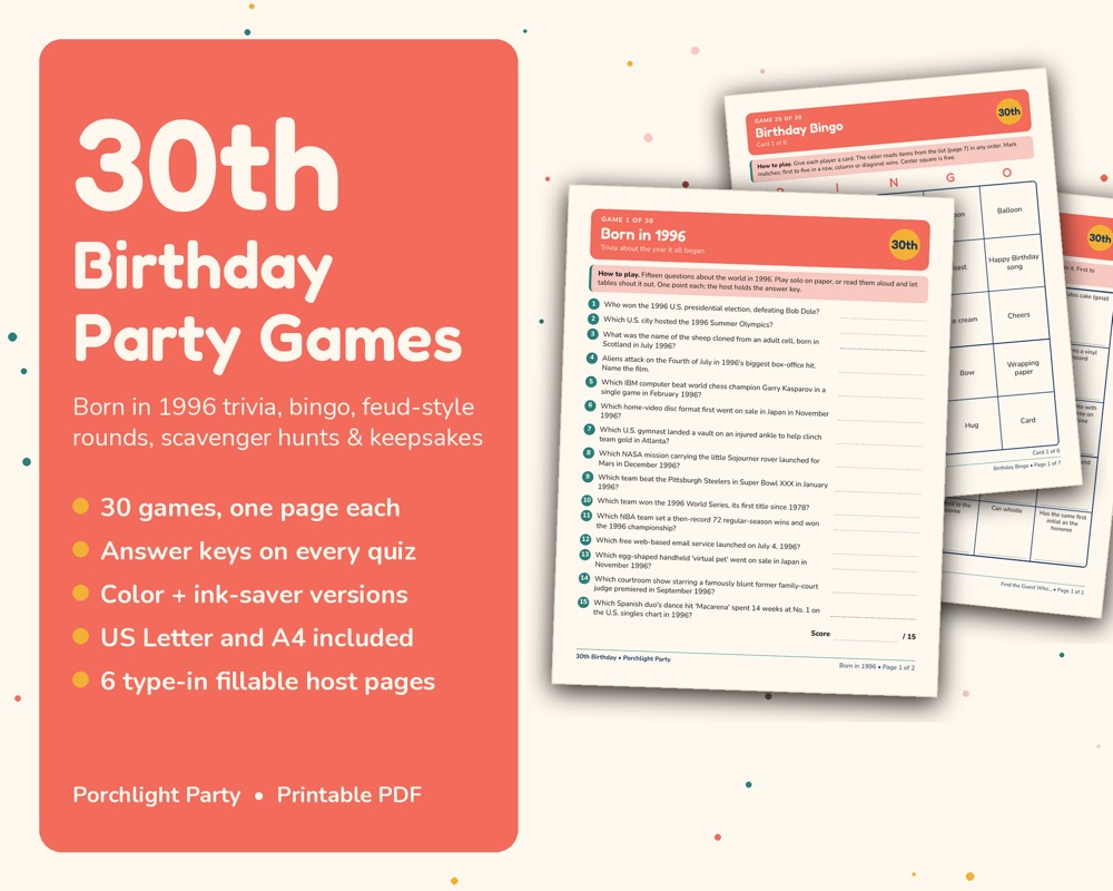 30th Birthday Games Bundle preview