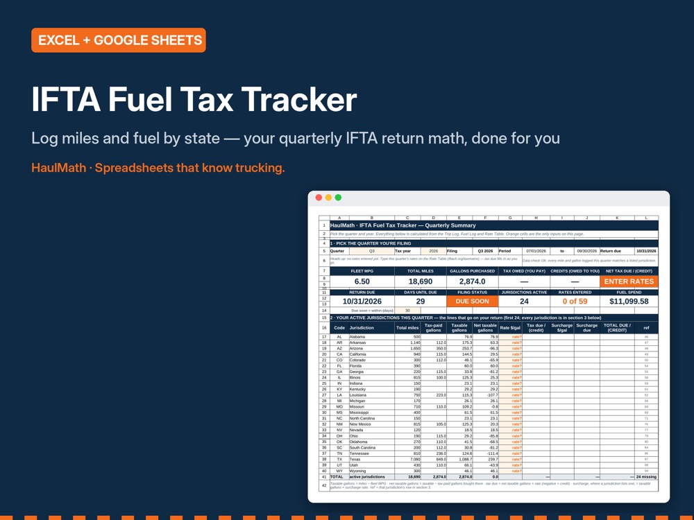 IFTA Fuel Tax Tracker preview
