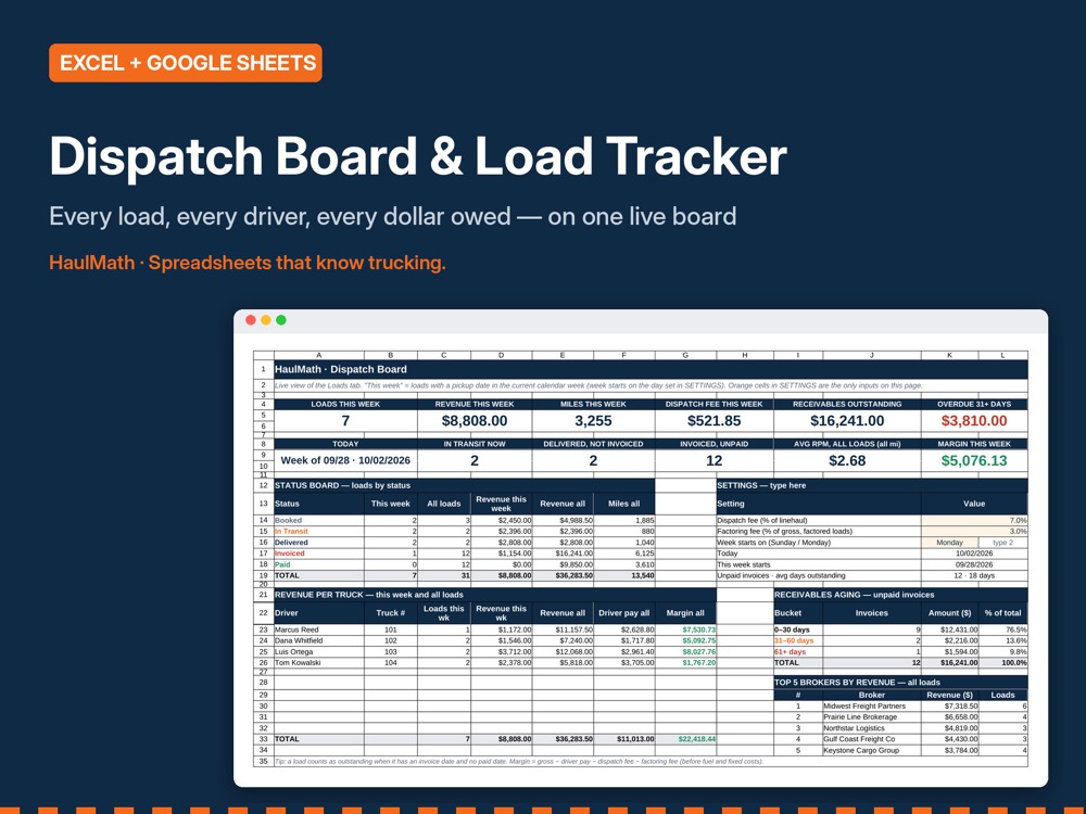 Dispatch Board & Load Tracker preview